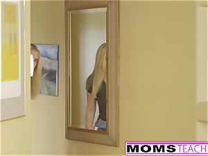 MomsTeachSex - first Time three way Is With Step mommy
