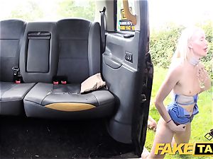 faux taxi Golden shower for hot nymph followed ass-fuck romp
